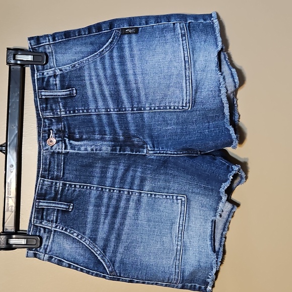 Silver Denim Shorts - Picture 5 of 10